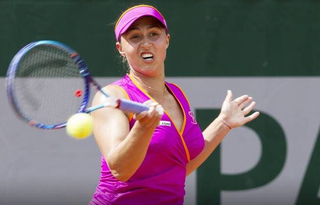 TENNIS - WTA Tennis Damen French Open 2015 PARIS,FRANCE,22.MAY.15 - TENNIS - WTA World Tour, Grand Slam, Roland Garros, French Open, qualification. Image shows Tamira Paszek (AUT). GEPAxpictures xMatthiasxHauer
