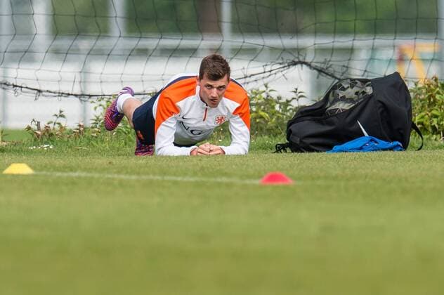 Clint Leemans of Holland U21 U 21 Training Holland U21 Topvoetbal 2014 2015 xVIxGerritxvanxKeulenxIVx 3894277
