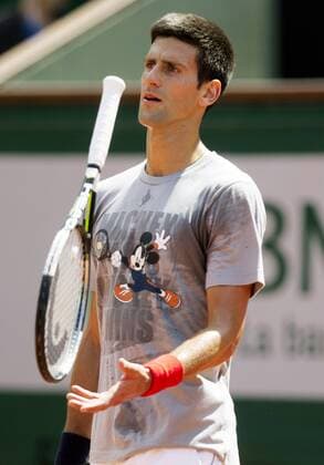 TENNIS - ATP Tennis Herren French Open 2015 PARIS,FRANCE,22.MAY.15 - TENNIS - ATP World Tour, Grand Slam, Roland Garros, French Open, training. Image shows Novak Djokovic (SRB). GEPAxpictures xMatthiasxHauer