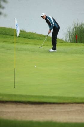 GOLF - Kaernten Golf Open 2015 GOEDERSDORF,AUSTRIA,23.MAY.15 - GOLF - European Challenge Tour, Kaernten Golf Open, GC Schloss Finkenstein. Image shows Lukas Lipold (AUT). GEPAxpictures xDanielxGoetzhaber