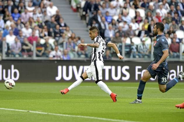 Roberto Pereyra Juventus Turin gol 1-0, goal celebration, - 23-05-2015, , Football Calcio 2014 2015 serie A ITA Football , Juventus Turin - Napoli SSC , Foto FilippoxAlfero Insidefoto filippoxalfero