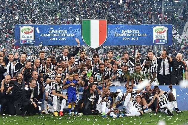 Celebration Juventus Turin - Italienischer Meister Celebration - 23-05-2015 Football Calcio serie A ITA Football 2014 2015 Juventus Turin - Napoli SSC . Foto AndreaxStaccioli Insidefoto andreaxstaccioli