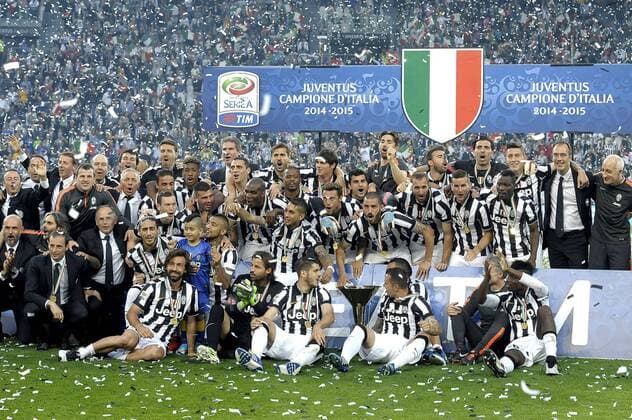 Juventus Turin players celebrating - 23-05-2015, , Football Calcio 2014 2015 serie A ITA Football , Juventus Turin - Napoli SSC , Foto FilippoxAlfero Insidefoto filippoxalfero