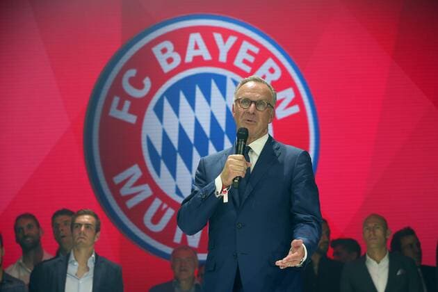 Karl Heinz RUMMENIGGE, (Vorstandsvorsitzender) bei seiner Ansprache. FC Bayern Muenchen Meisterfeier im Postpalast,Champions Dinner. Fussball FC Bayern Muenchen-FSV Mainz 05 2-0. Deutscher Meister. Fussball,Liga 1,1. Bundesliga,Spieltag34,34.Spieltag am 23.05.2015. A L L I A N Z A R E N A.