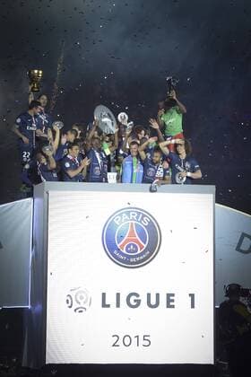 Aktuell Fußball, Frankreich, Ligue 1, Paris St Germain, PSG feiert 5. französische Meisterschaft Meisterfeier PSG - Ligue 1 - 23 05 2015 JBAutissier Panoramic 