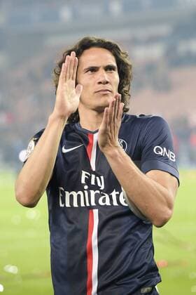 Aktuell Fußball, Frankreich, Ligue 1, Paris St Germain, PSG feiert 5. französische Meisterschaft Edinson Cavani (PSG) FOOTBALL : PSG - Ligue 1 - 23 05 2015 JBAutissier Panoramic 