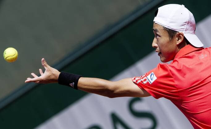 TENNIS - ATP Tennis Herren French Open 2015 PARIS,FRANCE,24.MAY.15 - TENNIS - ATP World Tour, Grand Slam, Roland Garros, French Open. Image shows Go Soeda (JPN). GEPAxpictures xMatthiasxHauer