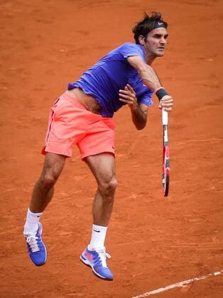 - PARIS, FRANCE: Swiss Roger Federer pictured during men s single first round at Roland Garros tennis tournament in Paris, France, Sunday 24 May 2015. The Roland Garros Grand Slam takes place from 24 May to 07 June 2015. VIRGINIExLEFOUR  x04629674x