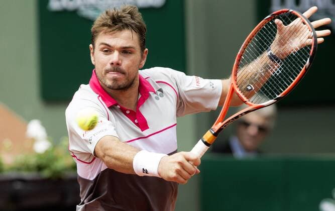 TENNIS - ATP Tennis Herren French Open 2015 PARIS,FRANCE,24.MAY.15 - TENNIS - ATP World Tour, Grand Slam, Roland Garros, French Open. Image shows Stanislas Wawrinka (SUI). GEPAxpictures xMatthiasxHauer