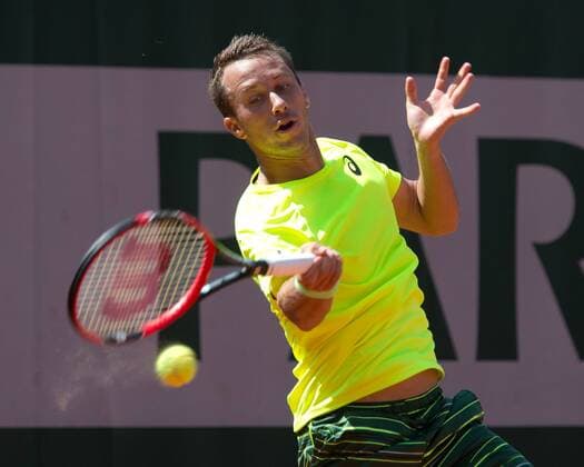 Philipp Kohlschreiber (GER) Tennis - French Open 2015 - Grand Slam ITF ATP Tennis Herren WTA Tennis Damen - Roland Garros - Paris - - France - 24 May 2015. Juergen Hasenkopf