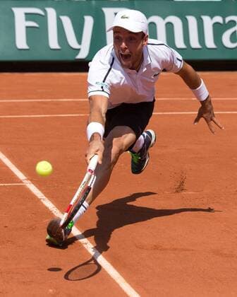 Roberto Bautista-Agut (ESP) Tennis - French Open 2015 - Grand Slam ITF ATP Tennis Herren WTA Tennis Damen - Roland Garros - Paris - - France - 24 May 2015. Juergen Hasenkopf