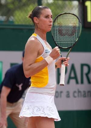 Aktuell Tennis, Grand Slam, French Open in Paris, Tag 1 Flavia Pennetta (ITA) Tennis - French Open 2015 - Grand Slam ITF ATP Tennis Herren WTA Tennis Damen - Roland Garros - Paris - - France - 24 May 2015. Juergen Hasenkopf