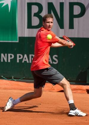 Aktuell Tennis, Grand Slam, French Open in Paris, Tag 1 Florian Mayer (GER) Tennis - French Open 2015 - Grand Slam ITF ATP Tennis Herren WTA Tennis Damen - Roland Garros - Paris - - France - 24 May 2015. Juergen Hasenkopf