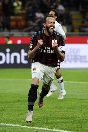 Aktuell Fußball, Italien, serie A Football ITA , AC Mailand - FC Turin 24 05 2015 - serie A Football ITA AC Milan vs Torino FC foto DanielexBuffa Image Pictured: gol Giampaolo Pazzini 