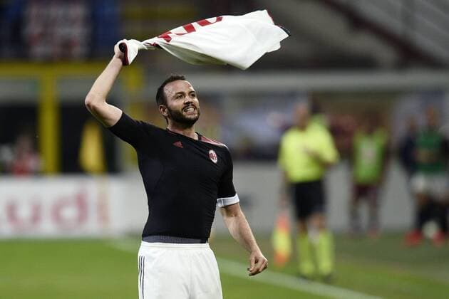 Aktuell Fußball, Italien, serie A Football ITA , AC Mailand - FC Turin 24 05 2015 - serie A Football ITA AC Milan vs Torino FC foto DanielexBuffa Image Pictured: gol Giampaolo Pazzini 
