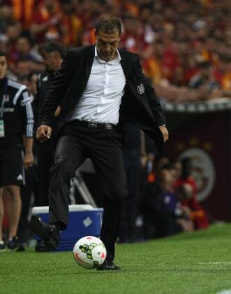 Turkey super league derby match between Galatasaray and Besiktas at Turk Telkom Arena stadium in Istanbul on May 24, 2015. Final Score: Galatasaray 2 - Besiktas 0 Pictured: Coach Slaven Bilic of Besiktas. 