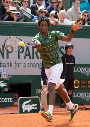 Gael Monfils (FRA) Tennis - French Open 2015 - Grand Slam ITF ATP Tennis Herren WTA Tennis Damen - Roland Garros - Paris - - France - 25 May 2015. Juergen Hasenkopf