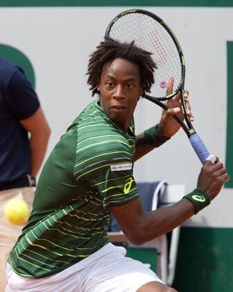 Gael Monfils (FRA) Tennis - French Open 2015 - Grand Slam ITF ATP Tennis Herren WTA Tennis Damen - Roland Garros - Paris - - France - 25 May 2015. Juergen Hasenkopf