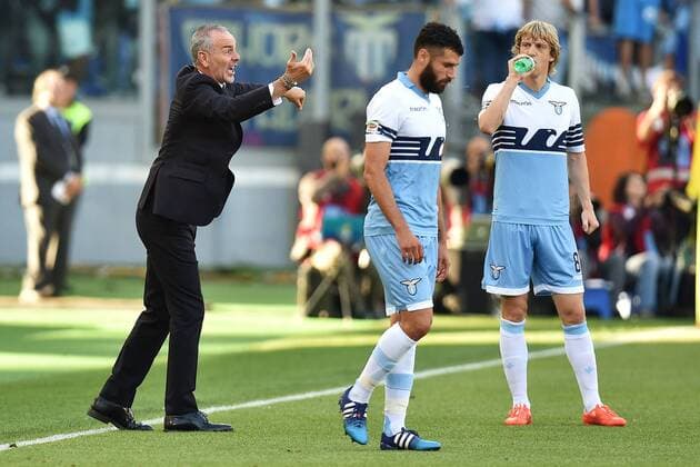 Stefano Pioli, Antonio Candreva Lazio Roma 25-05-2015 Stadio Olimpico Football Calcio Serie A 2014 2015 Lazio - AS Roma. andreaxstaccioli