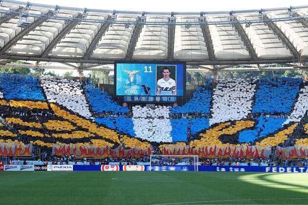 Miroslav Klose auf der Anzeigetafel Roma 25-05-2015 Stadio Olimpico Football Calcio Serie A 2014 2015 Lazio. andreaxstaccioli