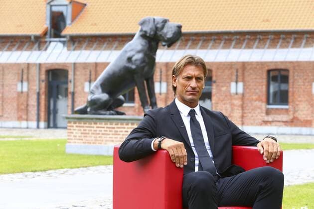 Aktuell Fußball, Frankreich, Ligue 1, OSC Lille präsentiert neuen Trainer Herve Renard Herve Renard FOOTBALL : Herve Renard - Nouvel entraineur du LOSC - 26 05 2015 - GwendolineLeGoff Panoramic 
