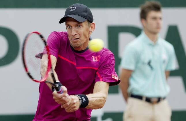 TENNIS - ATP Tennis Herren French Open 2015 PARIS,FRANCE,26.MAY.15 - TENNIS - ATP World Tour, Grand Slam, Roland Garros, French Open. Image shows Jarkko Nieminen (FIN). GEPAxpictures xMatthiasxHauer
