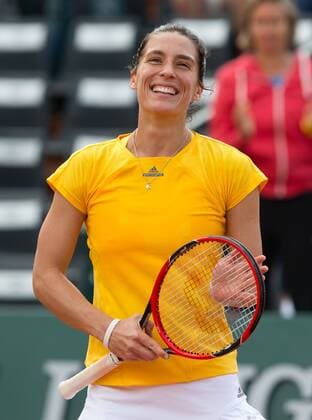 Andrea Petkovic (GER) freut sich über ihren Sieg,Freude,Emotion, Tennis - French Open 2015 - Grand Slam ITF ATP Tennis Herren WTA Tennis Damen - Roland Garros - Paris - - France - 26 May 2015. Juergen Hasenkopf