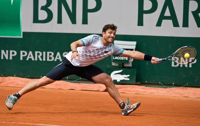 Michael Berrer (GER) Tennis - French Open 2015 - Grand Slam ITF ATP Tennis Herren WTA Tennis Damen - Roland Garros - Paris - - France - 26 May 2015. Juergen Hasenkopf