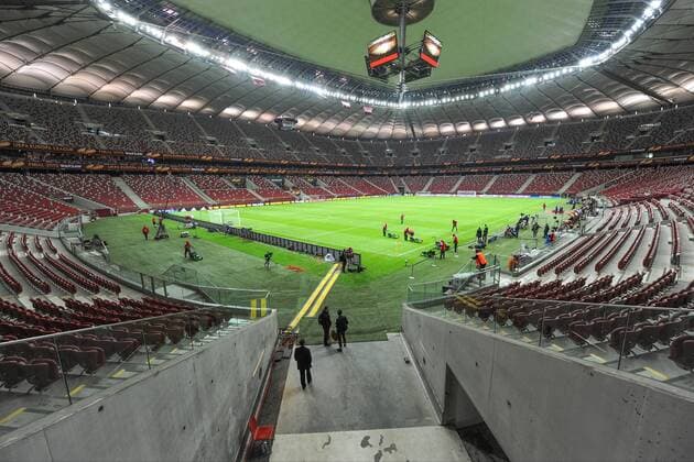 May 26, 2015 - Naples, Italy - A general view of Stadion Narodowy during a Sevilla FC training session ahead of the UEFA Europa League Final match against FC Dnipro Dnipropetrovsk Football Soccer at Stadion Narodowy on May 26, 2015 in Warsaw, Poland. Sevilla FC Training - UEFA Europa League Final  - ZUMAn230