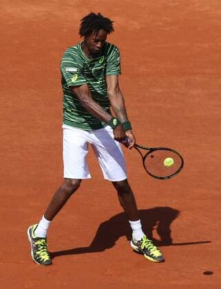 - PARIS, FRANCE: French Gael Monfils pictured during a tennis match between French Gael Monfils and Argentinian Diego Schwartzman in round 2 of the men s singles at the Roland Garros tennis tournament, in Paris, France, Wednesday 27 May 2015. Roland Garros Grand Slam takes place from 24 May to 07 June 2015. VIRGINIExLEFOUR  x04631627x