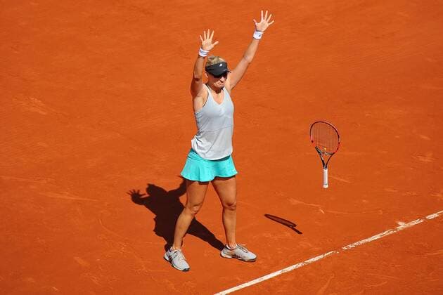 Mirjana Lucic Baroni (CRO) TENNIS : Roland Garros 2015 - Internationaux de France - 27 05 2015 TennisMagazine Panoramic 