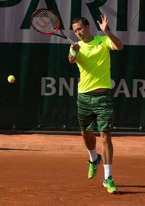 Philipp Kohlschreiber (GER) Tennis - French Open 2015 - Grand Slam ITF ATP Tennis Herren WTA Tennis Damen - Roland Garros - Paris - - France - 27 May 2015. Juergen Hasenkopf