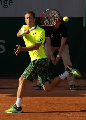 Philipp Kohlschreiber (GER) Tennis - French Open 2015 - Grand Slam ITF ATP Tennis Herren WTA Tennis Damen - Roland Garros - Paris - - France - 27 May 2015. Juergen Hasenkopf