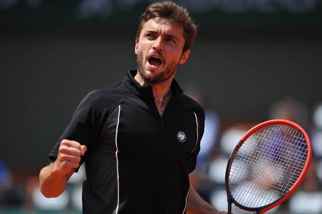 Gilles Simon (Fra) TENNIS : Tournoi de Roland Garros 2015 - 26 05 2015 TennisMagazine Panoramic 