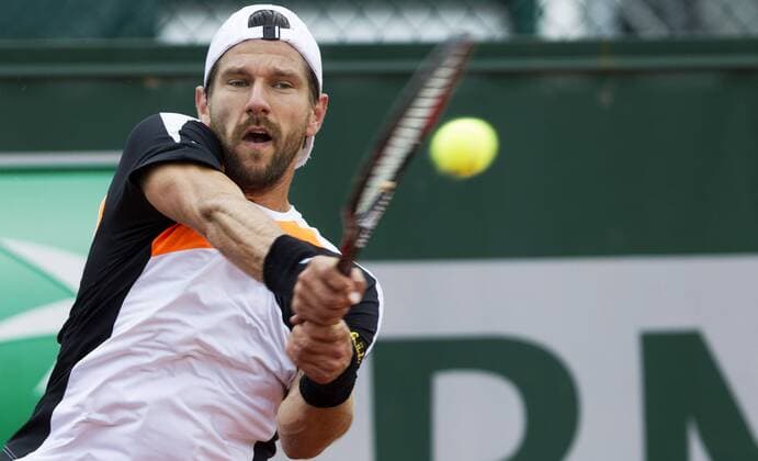 TENNIS - ATP Tennis Herren French Open 2015 PARIS,FRANCE,28.MAY.15 - TENNIS - ATP World Tour, Grand Slam, Roland Garros, French Open. Image shows Juergen Melzer (AUT). GEPAxpictures xMatthiasxHauer