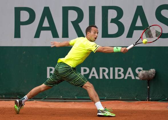 Philipp Kohlschreiber (GER) Tennis - French Open 2015 - Grand Slam ITF ATP Tennis Herren WTA Tennis Damen - Roland Garros - Paris - - France - 28 May 2015. Juergen Hasenkopf