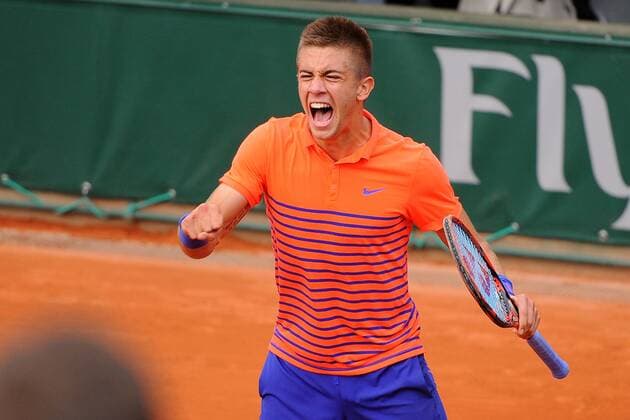 Borna Coric (CRO) - Tennis, French Open 2015, Roland Garros in Paris Frankreich- 28 05 2015 TennisMagazine Panoramic 