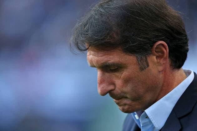 28.05.2015, Fussball Saison 2014 2015, Relegation Hinspiel, Hamburger SV - Karlsruher SC in der IMTECH-Arena Hamburg, Trainer Bruno Labbadia (Hamburg) 