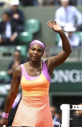 Foto : Serena Williams ( USA ) Tennis French Open in Paris Do. 28.05.2015