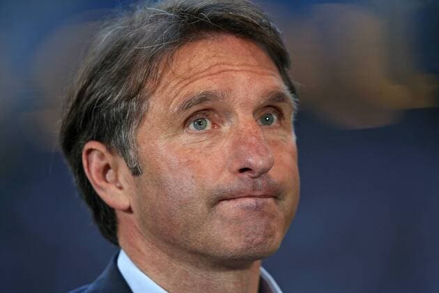 28.05.2015, Fussball Saison 2014 2015, Relegation Hinspiel, Hamburger SV - Karlsruher SC in der IMTECH-Arena Hamburg, Trainer Bruno Labbadia (Hamburg) 