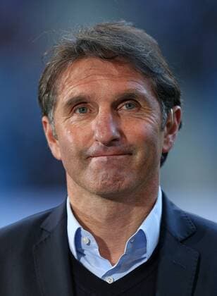 28.05.2015, Fussball Saison 2014 2015, Relegation Hinspiel, Hamburger SV - Karlsruher SC in der IMTECH-Arena Hamburg, Trainer Bruno Labbadia (Hamburg) 