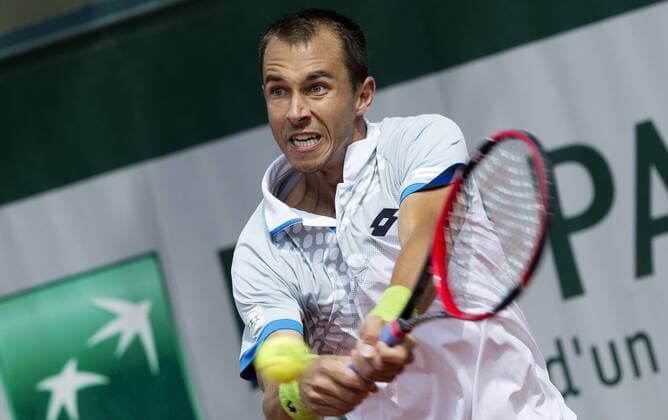 TENNIS - ATP Tennis Herren French Open 2015 PARIS,FRANCE,29.MAY.15 - TENNIS - ATP World Tour, Grand Slam, Roland Garros, French Open. Image shows Lukas Rosol (CZE). GEPAxpictures xMatthiasxHauer