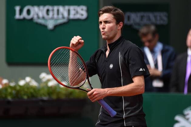 Gilles simon (FRA) - Tennis, French Open 2015, Roland Garros, Paris Frankreich - 29 05 2015 TennisMagazine Panoramic 
