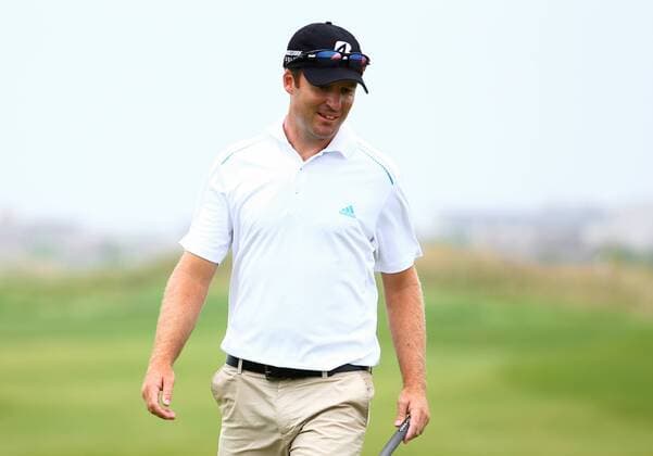 SHANGHAI, CHINA - MAY 29: (CHINA OUT) Thomas Petersson of Sweden in action during the second round match in 2015 Pingan Bank China Tour - PGA Golf Herren Tour China Series - Lanhai Open at Lan Hai International Golf Club on May 29, 2015 in Shanghai, China.  CFP468201802 