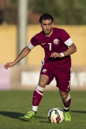 Ahmed Alaaeldin of Qatar U21 U 21 during the Festival International Espoirs de Football tournament match between Qatar U21 and France U21 on May 29, 2015 at Stade Perruc in Hyeres, France. Qatar U21 v France U21 Festival International Espoirs 2014 2015 xVIxGerritxvanxKeulenxIVx 3919892