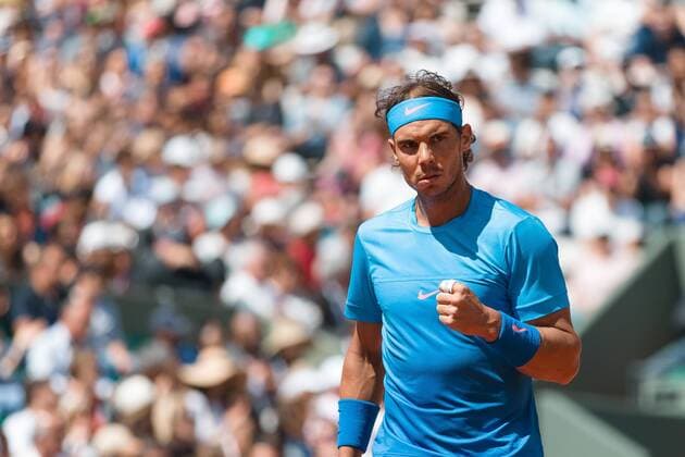 May 30, 2015: Rafael NADAL of Spain in action in a 3rd round match against Andrey Kuznetsov of the Russian Federation on day seven of the 2015 French Open tennis tournament at Roland Garros in Paris, France. Sydney Low Cal Media. Tennis 2015: French Open MAY 30 - ZUMAc04_