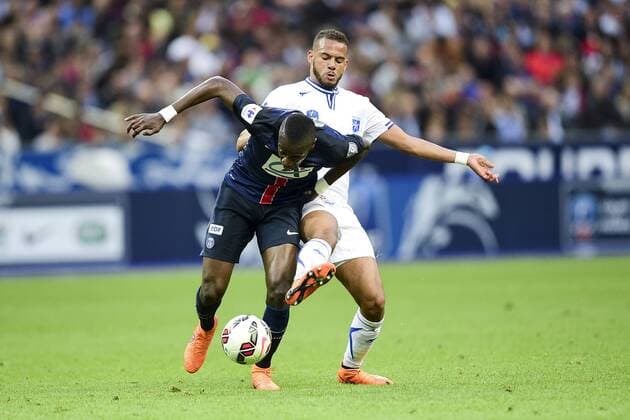 Aktuell Fußball, Frankreich, Coupe de France, AJ Auxerre - Paris St. Germain Blaise Matuidi (PSG) vs Remi Mulumba (Auxerre) FOOTBALL : PSG vs Auxerre - Finale coupe de France - 30 05 2015 