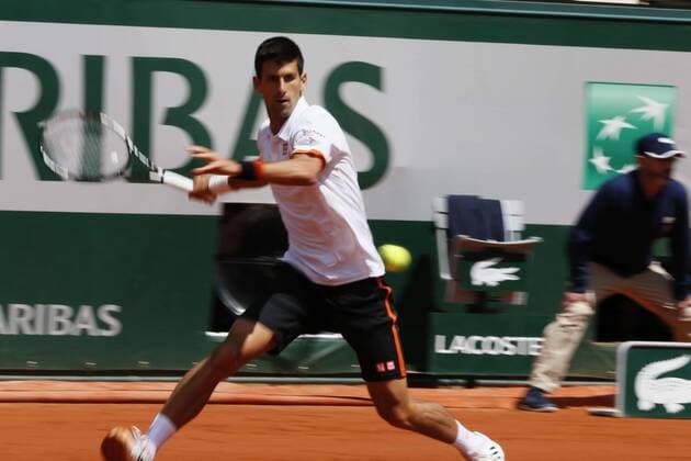 Tennis - French Open - Roland Garros, Paris, France - MAY 30: Novak Djokovic during their singles match at the French Open tennis tournament at the Roland Garros stadium in Paris, France, May 30 2015 