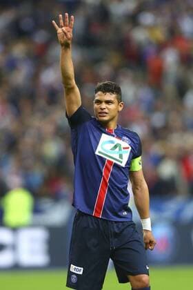joie Thiago Silva (PSG) FOOTBALL : Auxerre vs Paris Saint Germain - Finale Coupe de France - 30 05 2015 GwendolineLeGoff 