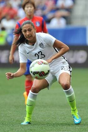 May 30, 2015 - Harrison, New Jersey, U.S - US WomenÃ¢â‚¬â ¢s national team Nationalteam forward CHRISTEN PRESS (23) during the pre-Women s World Cup friendly at Red Bull Arena in Harrison New Jersey The USWNT draws with Korea Republic 0 to 0 FIFA 2015 - USWNT draws with Korea Republic - ZUMAa301